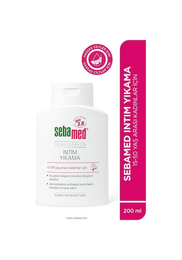 Sebamed İntim Yıkama Jeli - Hassas Ciltler için ph 3.8 Dış Genital Bölge Temizleyici İntim Bakım Ürünü 200 ML