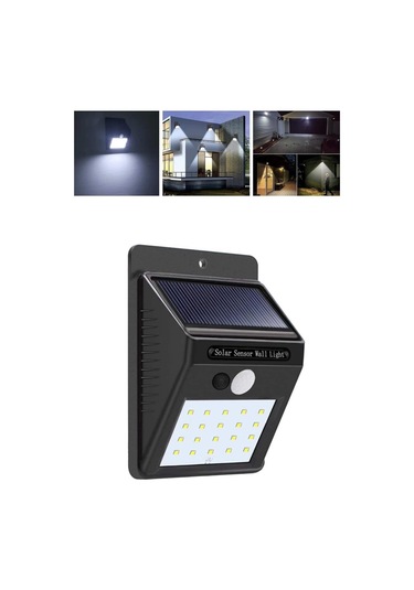 Solar Dekoratif Lambası Sensörlü Led Işık Bahçe Aydınlatma Çok Renkli