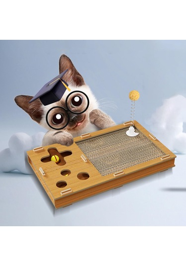 Homyl Oluklu Scratcher Tırmalama Tahtası Egzersizi 2'si 1