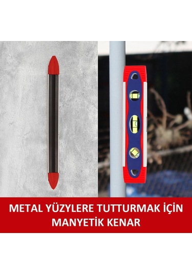 Workpro Wp262027 225mm Manyetik Şoka Dayanıklı Torpedo Su Terazisi