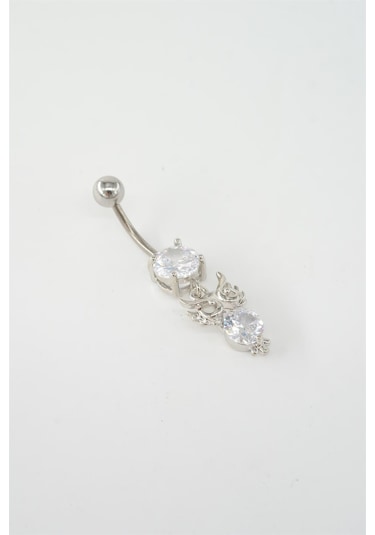 Kadın 316l Anti Alerjenik Sallantılı Baykuş Figürlü Göbek Piercing