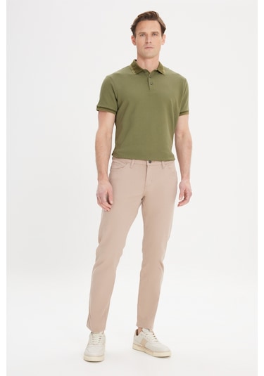 AC&Co / Altınyıldız Classics Slim Fit Dar Kesim Pamuklu Esnek Chino Erkek Pantolon Bej AC&Co / Altınyıldız Classics Slim Fit Dar Kesim Pamuklu Esnek Chino Erkek Pantolon Bej