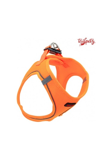 Tailpetz Air Mesh Köpek Göğüs Tasması (S) Neon Turuncu
