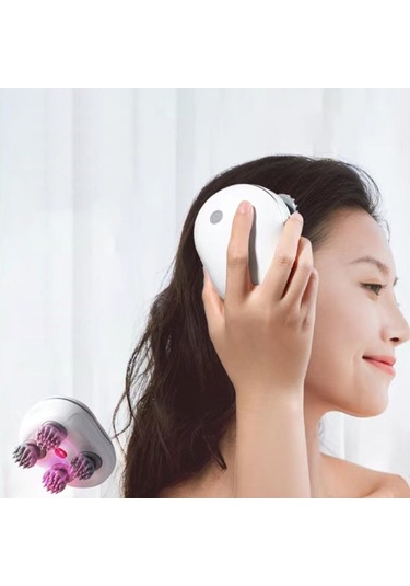 Elektrikli Baş Ve Saç Derisi Masaj Cihazı Kedi Su Geçirmez Vücut Masaj Cihazı - Yeşil Çok Renkli