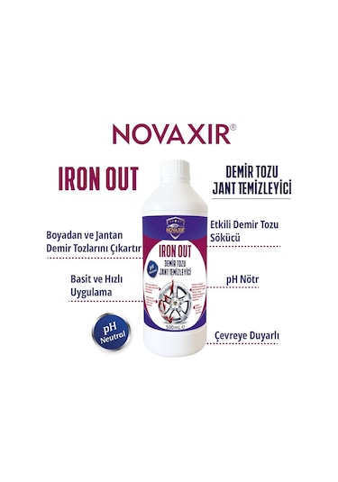 Iron-out Demir Tozu Jant Temizleyici 5l 500ml, Konsantre, Ph Nötr