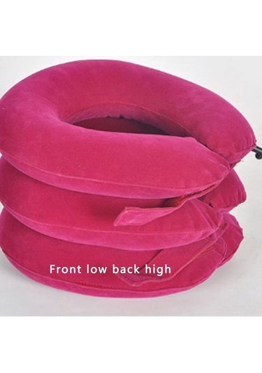 Electronıc Outlet Yumuşak Vertebra Ünitesi Traksiyon Şişirilebilir Servikal Destek Cihazı Boyun Kx Kırmızı