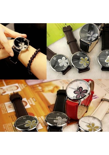 Sones Curren Casual Çelik Kayışlı Kadın Takvimli Saat Altın Siyah