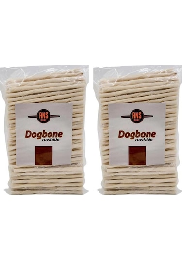 Ans Köpek Beyaz Burgu Çubuk Ödül ve Çiğneme Kemiği 2 x 160'lı