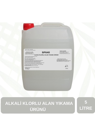 Supta Alkali Klorlu Köpüklü Alan Yıkama Maddesi Profesyonel 5 L