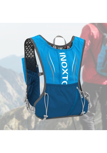 Suntek Hidrasyon Paketi Yeleği, Ayarlanabilir Koşu Takımı Mavi