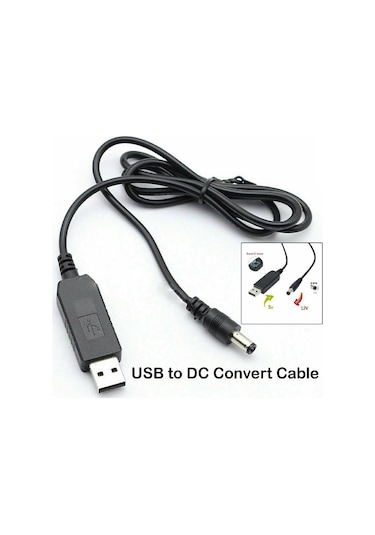 4322 5v To 12v Dc Usb Voltaj Yükseltici Çevirici Adaptör Kablosu