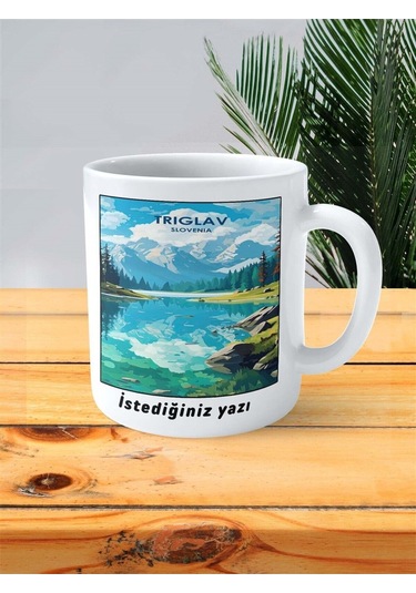 Triglav Baskılı Kupa Bardak Kişiye Özel Desen Çok Renkli