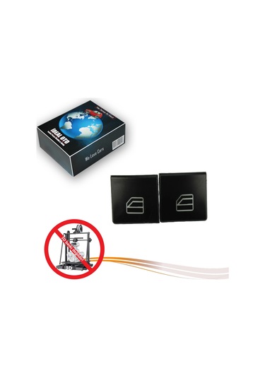 Mercedes C W204 E W212 Ön Sol İkili Cam Açma Düğme Kapağı 2x