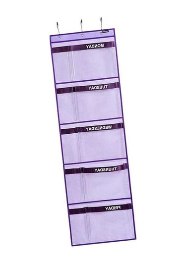 Trendooze Duvara Monte Çanta Tutucu Askı Çantası Mor Takma Sistemli Mor