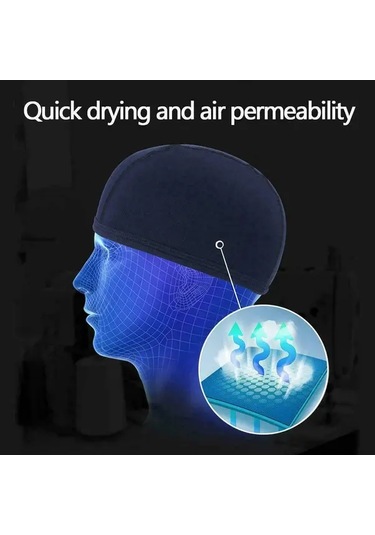 Chuangyinshop Siyah 1 Adet Nefes Alabilir Polyester Kask Astarı Ter Emici Bisiklet Ve Motosiklet Aksesuarı