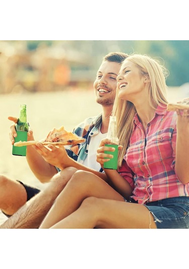 6 Adet Partiyle Uyumlu, Yalıtımlı Katlanabilir Bira Şişe Soğutucuları, 330 Ml Şişeler Çok Renkli