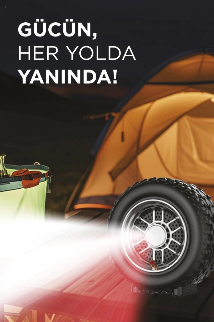 Torima APS-03 Taşınabilir Araç Akü Takviyeli Hava Kompresörü