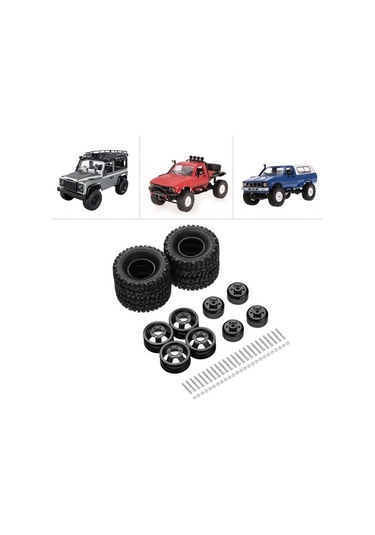 Didadodo Wpl C14/c24/b Serisi İçin 4x4 Metal Jantlı Rc Lastik Seti - 66mm Çap, 5mm Hex Kullanıcı Yorumlarına Dayalı