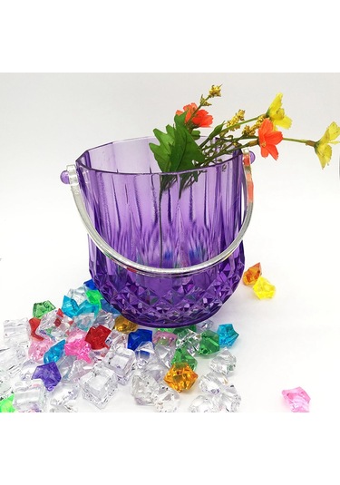 Suntek Restoran Şampanyası Için Buz Kovası İçecek Küveti Mor Kova Diğer