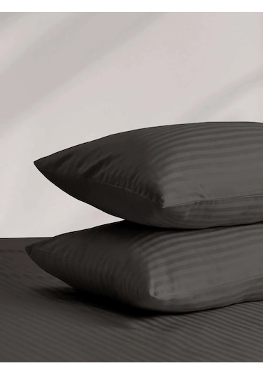 Unison 50x70 Pamuklu Streç Saten Yastık Kılıfları 391151197 Grafit