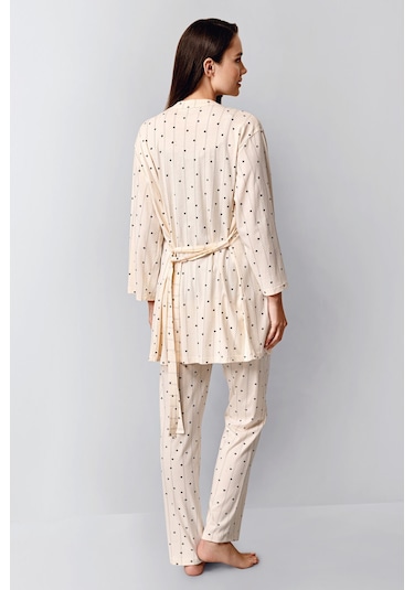 Arnetta Kadın 3'lü Pijama Takımı 5274-48484 Gri