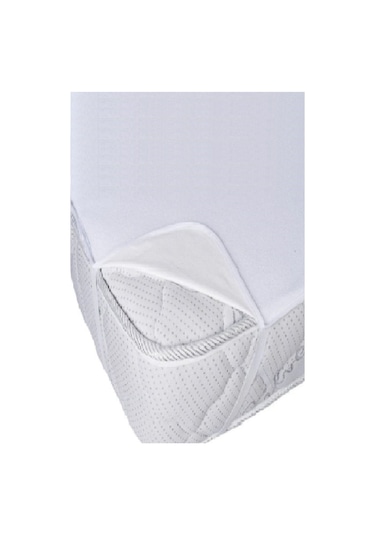 Mycey Bebe 70x140 Pamuk Alez Yatak Koruyucu Sıvı Geçirmez Beyaz