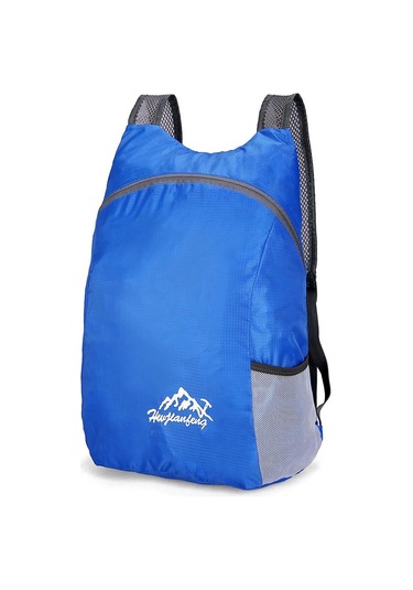 Mavi Katlanabilir Sırt Çantası Açık Seyahat Su Geçirmez Spor Kamp Yürüyüş Sırt Çantaları
