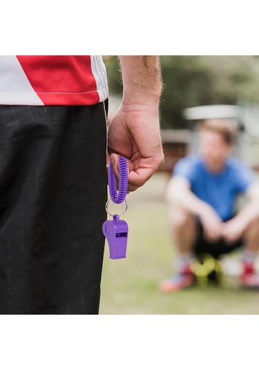 Willowhaven 20 Adet Karışık Renk Eva Spor Düdük Kol Bantlı Dayanıklı Koç Okul Futbol Acil Durum