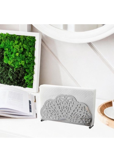 Homyl Kağıt Peçete Tutucu, Depolama Organizatör, Parti Gümüş