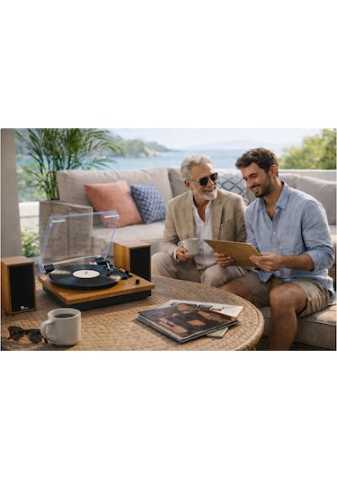 Fomix-209-sp 2 Harici Hoparlörlü Ve Bluetooth Özellikli, Pikap - Kahverengi