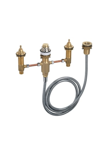 Hansgrohe Iç Set 4 Delikli Küvet Kenarı Banyo Bataryası Bakır