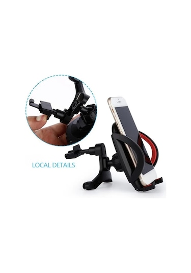 Lüx Telefon Tutucu Araç Içi Havalandırma Montajlı Döner Başlık