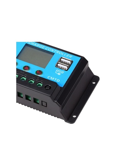 Trendooze 10a Akıllı Lcd Güneş Şarj Kontrol Cihazı, 12v/24v Otomatik Regülatör, Akıllı Yük Denetim