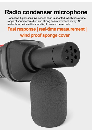 Springsun Habotest Ht64 Mini Ses Seviyesi Ölçer Desibel Ölçer Gürültü Dedektörü A-ağırlıklı Siyah Pil Yok