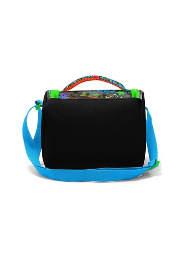 Coral High Kids Siyah Mavi Grafiti Desenli Thermo Beslenme Çantası 11828