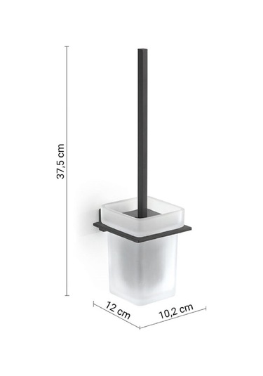 Atena Tuvalet Fırçalık - Mat Siyah Mat Siyah