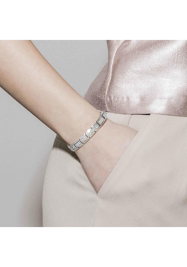 Composable Classic Dekoratif Link - İkili Semboller - Bulgaristan - 925 Gümüş Pembe