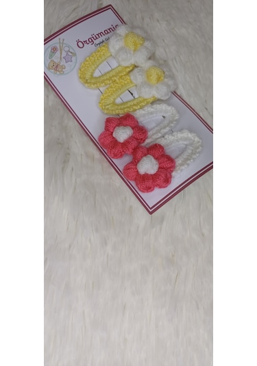 Amigurumi Toka - Çıtçıtlı Toka El Örgüsü 2 Çift 4 Adet