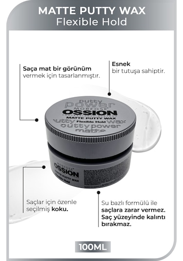 Morfose Ossion Matte Puffy Wax Flexible Hold 100 ML