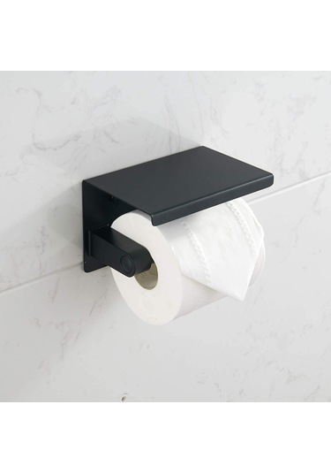 Otel Dekorasyonu İçin 304 Paslanmaz Çelik Duvara Monte Tuvalet Kağıdı Tutucu Mat Siyah Diğer
