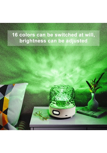 Gajeena Led Rgb 16 Renkli Oda Işığı İle Bluetooth Hoparlör, Dikisli Batarya, Dokunmatik Ve Kumanda Kontrolü, Solunum Efekti, Romantik Atmosfer Işıltısı Diğer