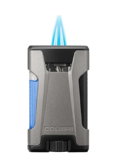 Colibri Rebel Çift Jet Puro Çakmağı Gri