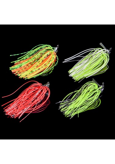 Springsun Yüksek Kaliteli 7g/10g Balık Avı Yemleri - Silikon Etekli Ve Çengelli Çeşitli Renkler