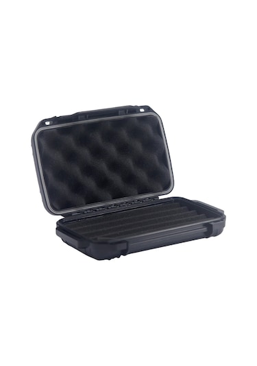 Quantum Seyahat Tipi 5 Taşıma Kordonlu Siyah Humidor Puro Kutusu