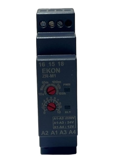 Ekon 98503 Zr-m1 Zaman Rölesi 1-100sn Çok Zamanlı