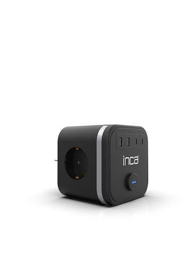 INCA IPW-47SY 3Port 2xUSB+2xType-C  Led Tuşlu Duvar Prizi
