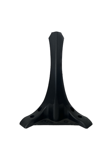 4 Adet Siyah Lükens Mobilya Puf Ayağı Ayak Plastik