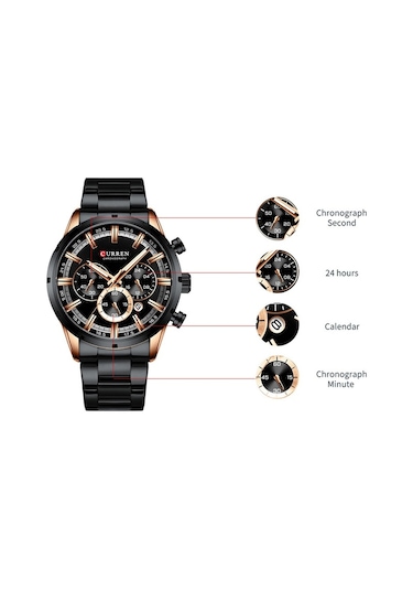 Curren 8355 Lüks Klasik İş Kuvars Erkek Saat 3atm Su Geçirmez Büyük Kasa Büyük Kadran Işıldayan Kol Saati Takvim Dakika Saniye Kronograf 24 Saat Üç Alt Kadranlı Kol Saati Alaşım Kayış Bantlı Çok Renkl Beyaz - Siyah Curren 8355 Lüks Klasik İş Kuvars Erkek Saat 3atm Su Geçirmez Büyük Kasa Büyük Kadran Işıldayan Kol Saati Takvim Dakika Saniye Kronograf 24 Saat Üç Alt Kadranlı Kol Saati Alaşım Kayış Bantlı Çok Renkl Beyaz - Siyah