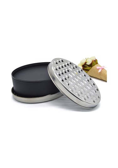 Shineyee Çift Taraflı Bıçaklı Çelik Mutfak Aleti: Peynir-kabak-kuru Sebze Rendesi, Yemek Hazırlama Kutusu İle Kombine Siyah Diğer