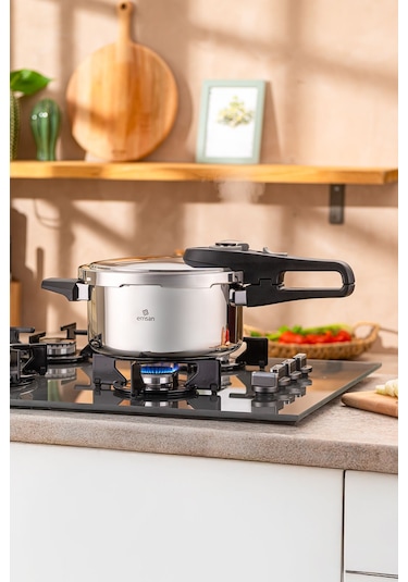 Emsan Fast Cooker Çift Emniyetli Düdüklü Tencere 4 Lt Siyah